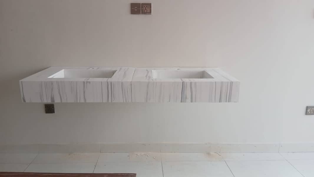 Polystone Solid Surface Sheets | Kitchen Counter | Vanity Top |Decore 11