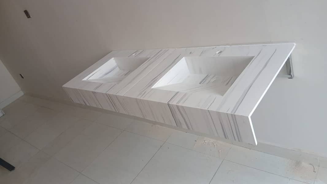 Polystone Solid Surface Sheets | Kitchen Counter | Vanity Top |Decore 7