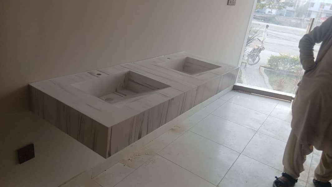 Polystone Solid Surface Sheets | Kitchen Counter | Vanity Top |Decore 11