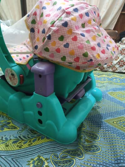 Baby carry cot+jhoola 2 in 1
