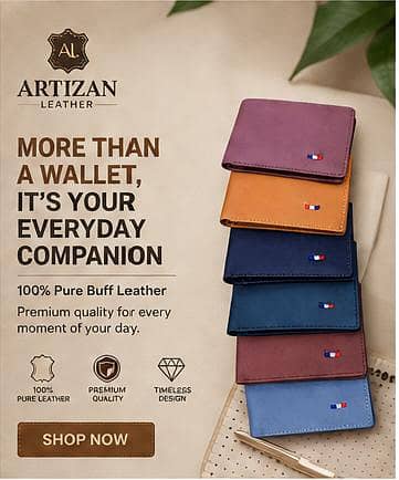 Buff Leather Wallet For Men