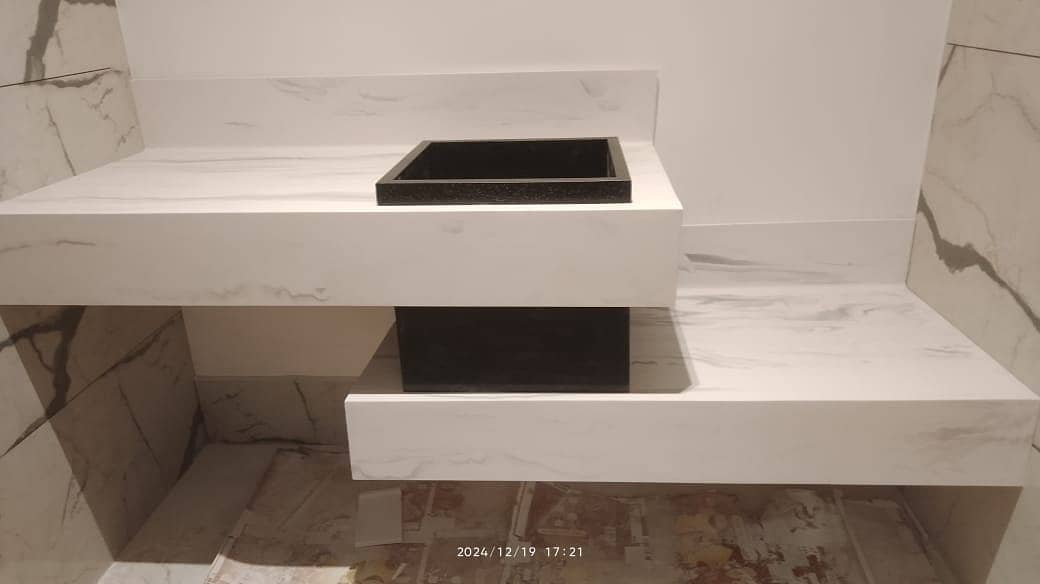 Polystone Solid Surface Sheets | Kitchen Counter | Vanity Top |Decore 5