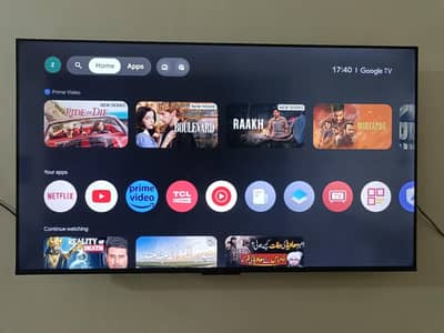 50 inch TCL p755 google tv for sale in warranty