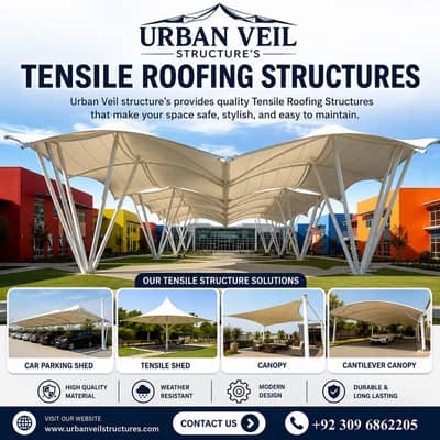 Tensile Shed | Car Parking Shed | Canopy Installation | Walkway Canopy