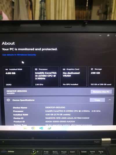 Lenovo Thinkpad t520i core i 3 2nd generation 64bit windows 10