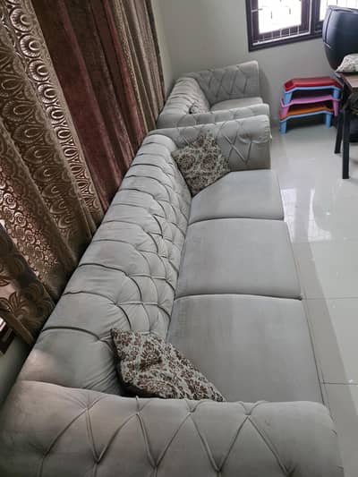 SOFA 7 SEATER SLIGHTLY USED GOOD CONDITION