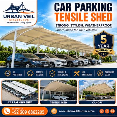Car Parking Shed | Canopy Installation | Tensile Structure Services