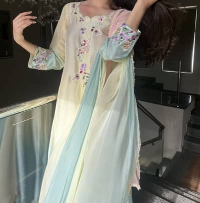 Raw silk dress