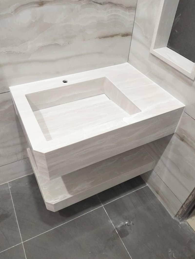 Polystone Solid Surface Sheets | Kitchen Counter | Vanity Top |Decore 15