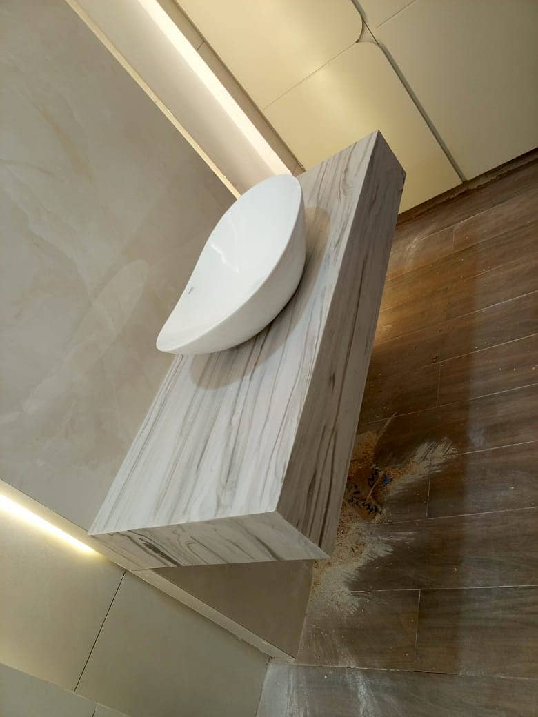 Polystone Solid Surface Sheets | Kitchen Counter | Vanity Top |Decore 17