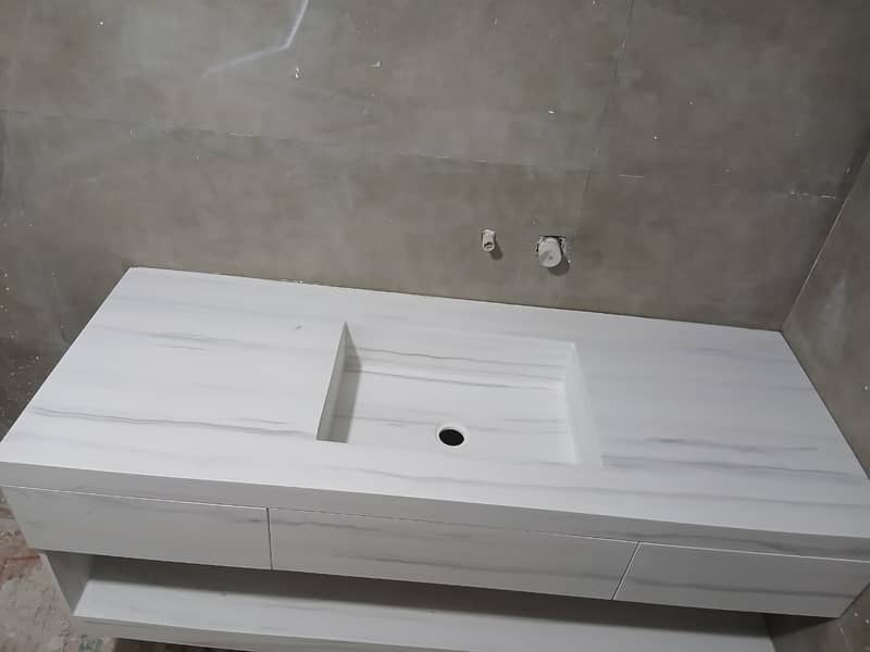Polystone Solid Surface Sheets | Kitchen Counter | Vanity Top |Decore 6