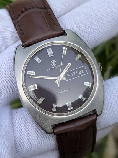 Favre Leuba Vintage Automatic Watch 1970s
