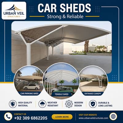 Car Parking Tensile Shed Manufacturers in Lahore / Custom Tensile shed