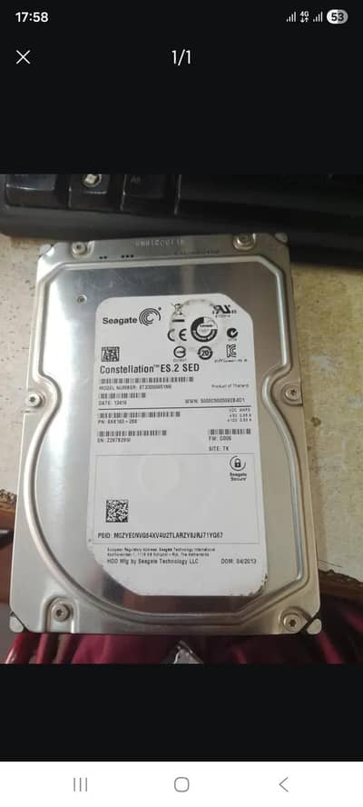 3TB Hard Drive 100% Health
