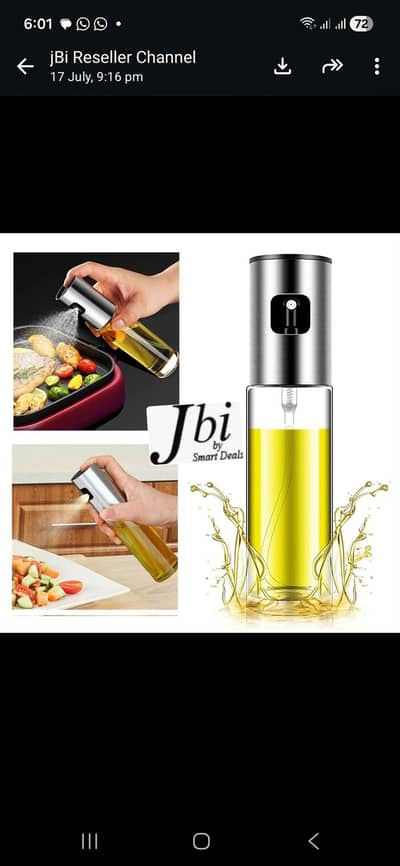 Oil spray bottle