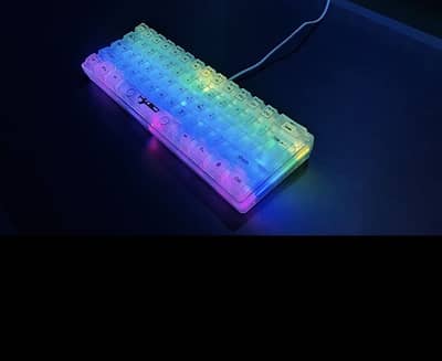 TRANSPARENT GAMING RGB KEYBOARD