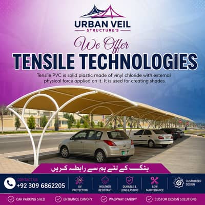 Tensile shed Installation & Rapairing Service / Entrance Canopies