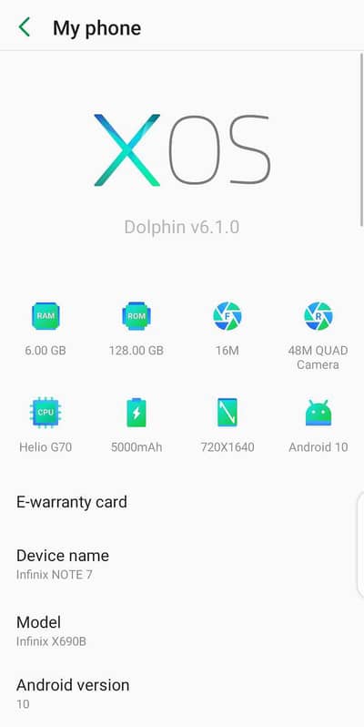 Infinix Note 7, Exchange Possible with Good models