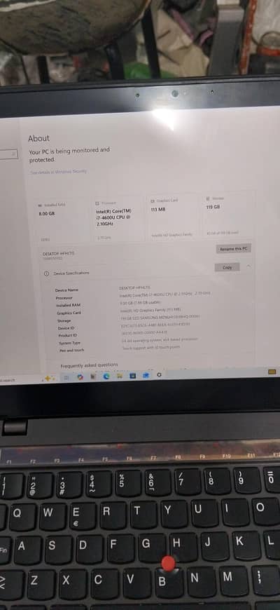 Lenovo i7 4rth gen