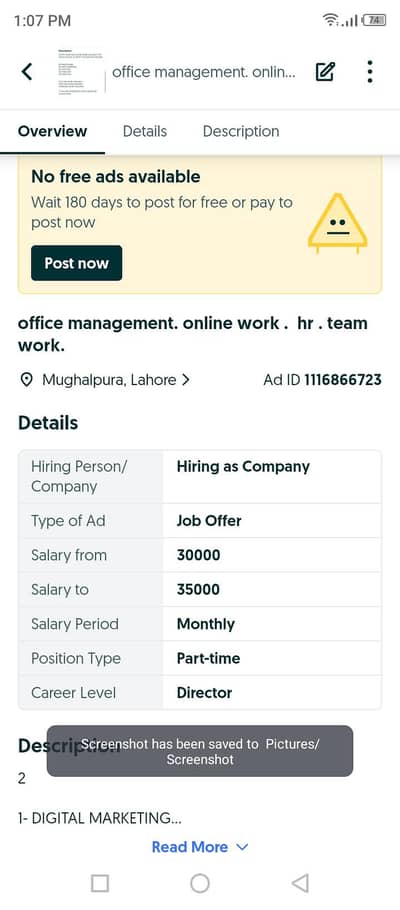 part and full time