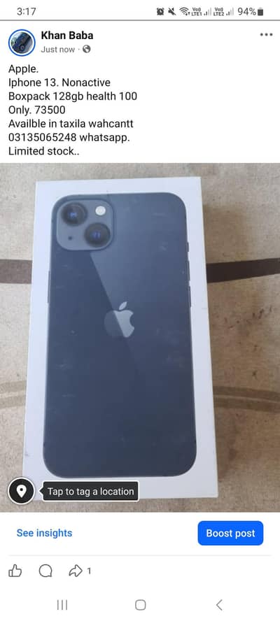 Apple iPhone 13 jv