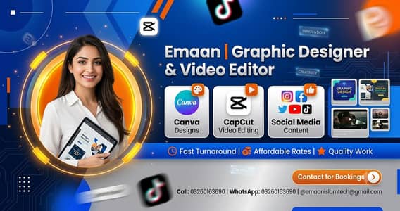  Graphic Designer & Video Editor Available! 