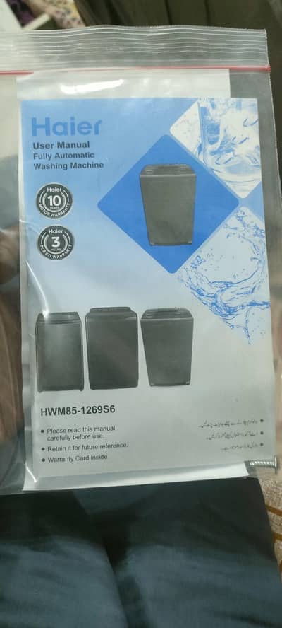 Haier Automatic washing Machine 8.5kg