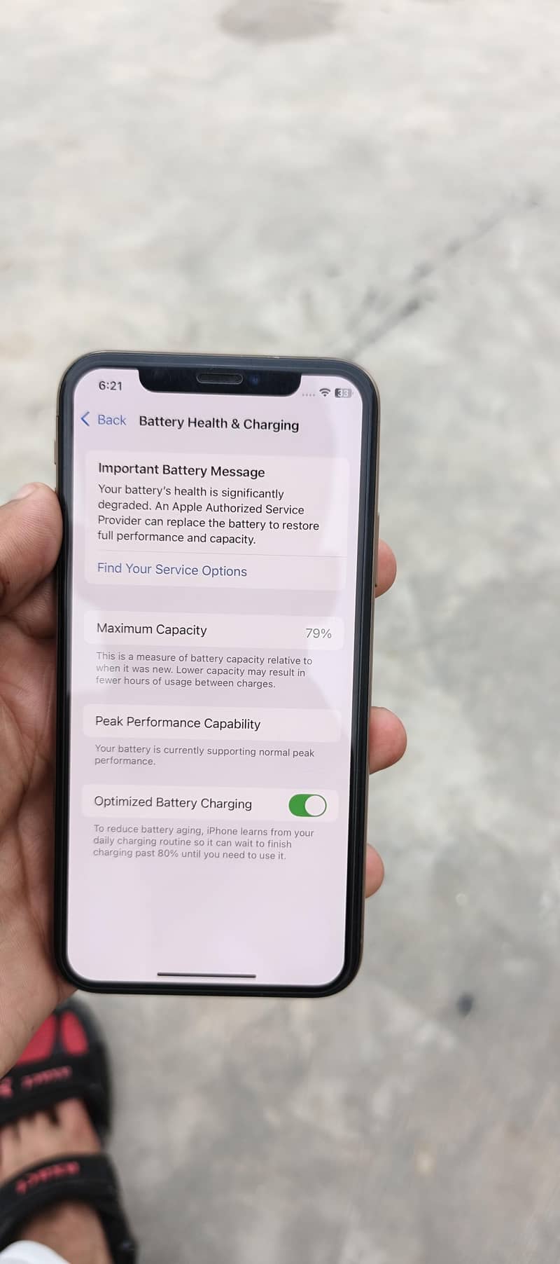 iPhone xs 5