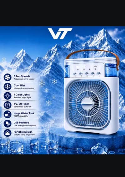 Portable mist Ac cooling fan contact Whatsapp 03474915201