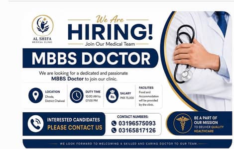 we are looking for an ambitious doctor
