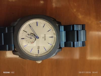 Royal Blue Colour Down Second Fossil watch