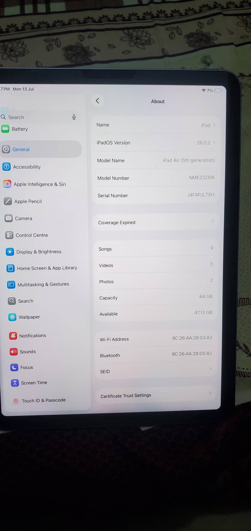 Ipad Air 5 7