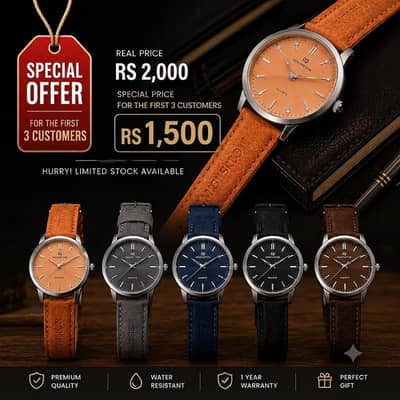 LUXURY CLASSY MOONSTONE MENS WEAR WATCH