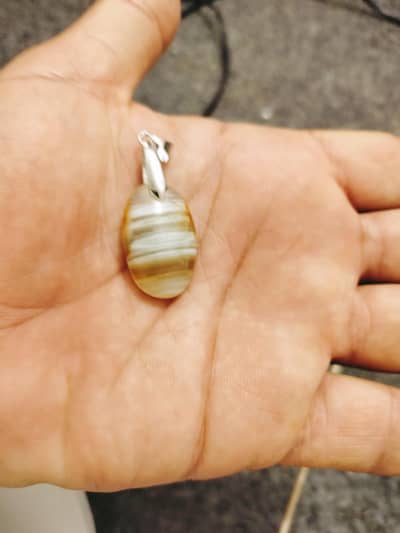 beautiful natural sulaimani aqeeq Stone pendant available