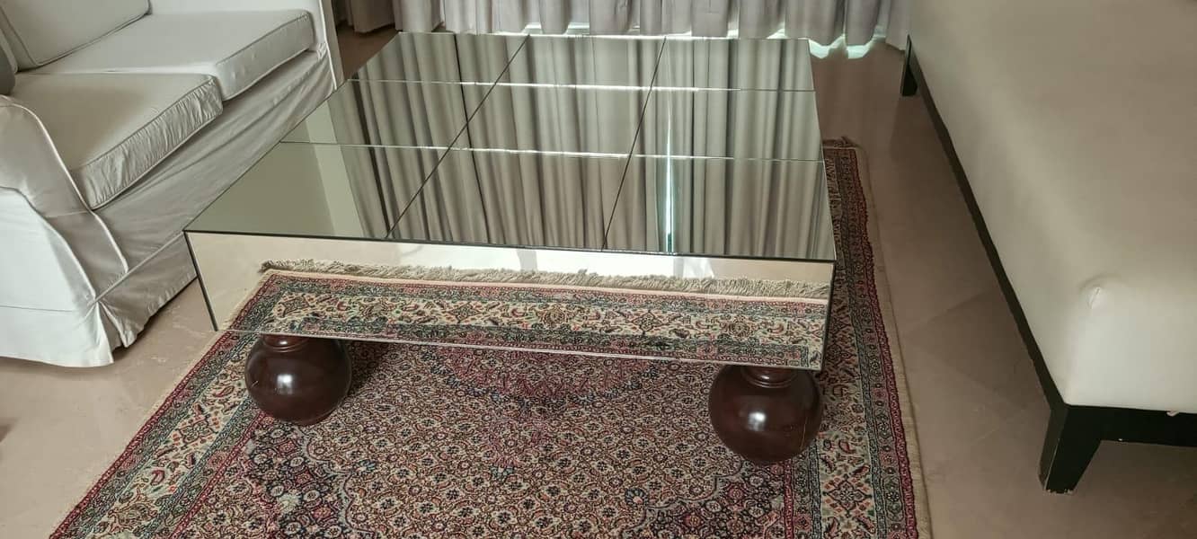 Grid Mirrored Coffee Table 0