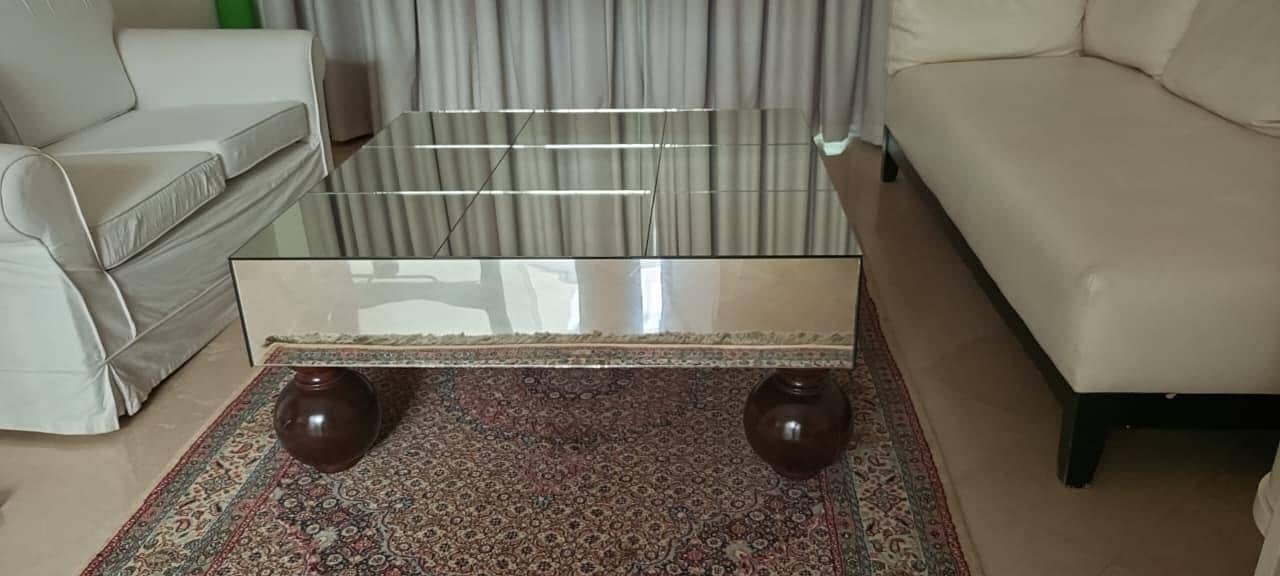 Grid Mirrored Coffee Table 5