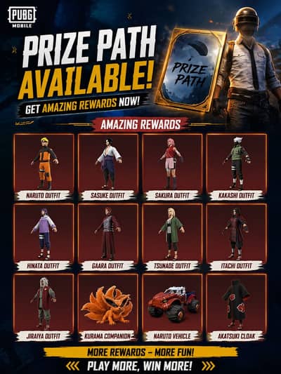 Prize path available Pubg mobile
