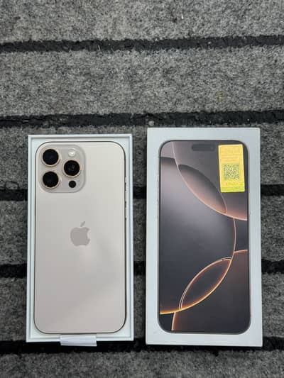 IPHONE 16 PRO MAX 256GB PTA APPROVED APPLE WARRANTY
