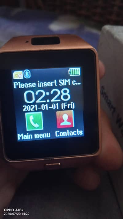 smart watch with SIM memory card Bluetooth and camera watch