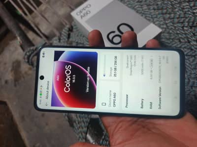 oppo A60 full box 8/256 GB full okay mobile