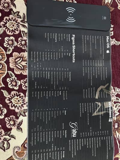 mousepad with wireless charging built in