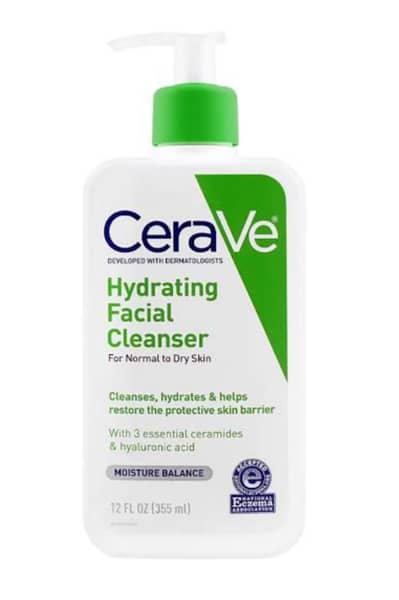 CeraVe Hydrating Facial Cleanser for Normal to Dry Skin | Gentle Face