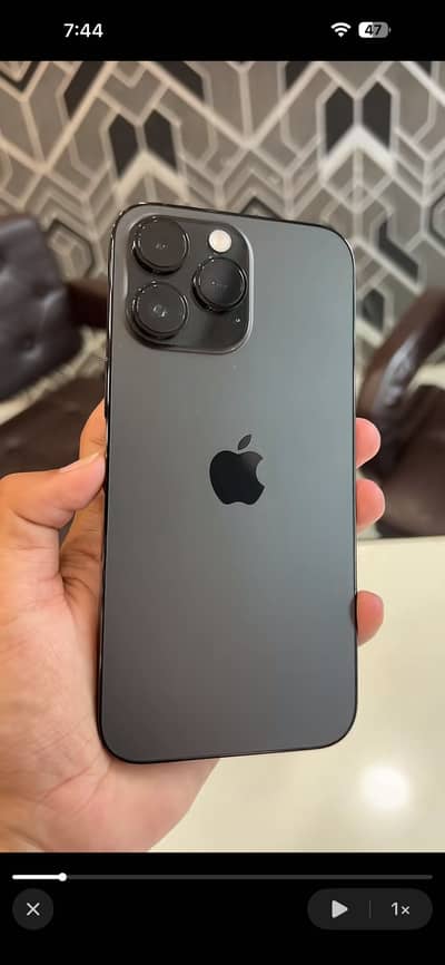 Iphone 14 pro max Jv 98 health black clour 128 jb full original