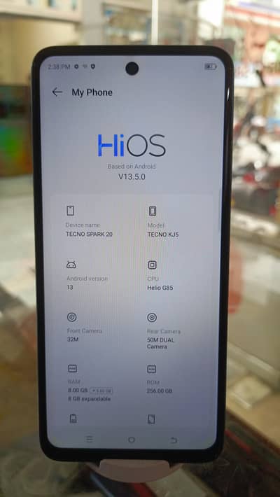 Tecno spark 20 8/256 just mobile condition 10/9 panel me shade hai