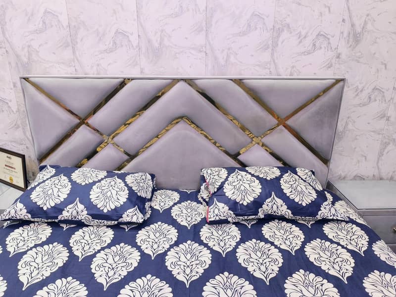 King Size Double Bed complete set with Original Molty Foam Mattress 1