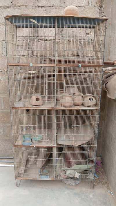 iron cage 02 quantity available in malir liyaqat market