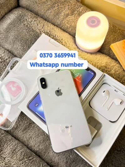 Apple iPhone X pta approved with complete box contact WhatsApp