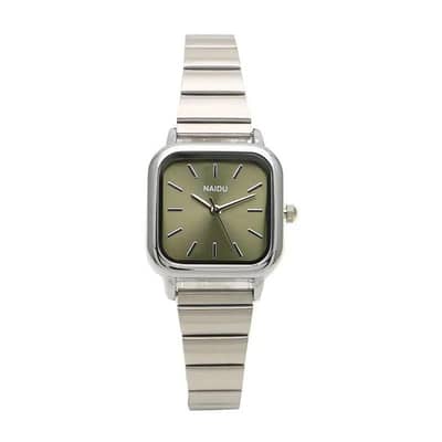 stainless steel forest square watch for girls