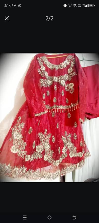 heavy embroidery frock