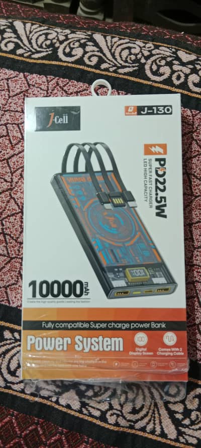 original (j cell 130 )fast (PD and QC) charging powerbank